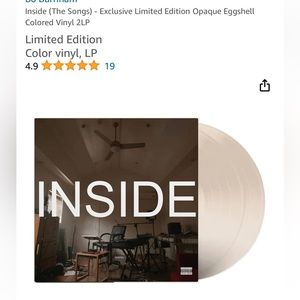 Inside (The Songs) - Exclusive Limited Edition Opaque Eggshell Vinyl Bo Burnham